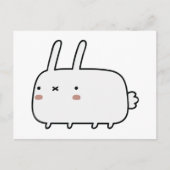 臆病なウサギ ポストカード (正面)
