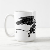 臆病なライオン、飛んだ飛んでいるな猿オズの魔法使い コーヒーマグカップ (左)