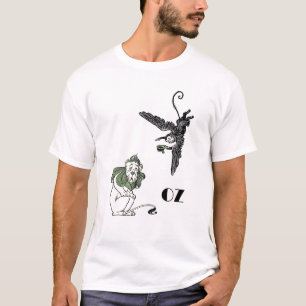 臆病なライオン、飛んでいるな猿-オズの魔法使い Tシャツ