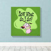 臆病な犬の勇気 |どうすればいい？ キャンバスプリント (インサイチュ (ウッドフロア))