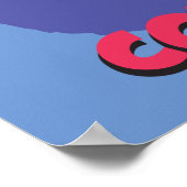 臆病な犬の勇気 |シャドウグラフィック ポスター (角)