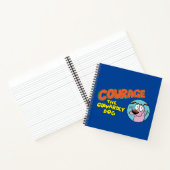 臆病な犬の勇気 |ロゴの表示 ノートブック (内部)