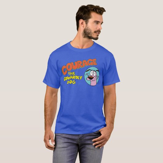 臆病な犬の勇気 |ロゴの表示 Tシャツ (正面フル)