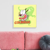 臆病な犬の勇気 |幽霊図 キャンバスプリント (インサイチュ (リビング))