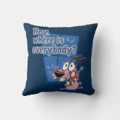 臆病な犬の勇気 |皆さんはどこにいるの? クッション (裏面)