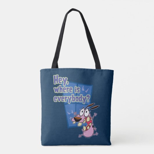 臆病な犬の勇気 |皆さんはどこにいるの? トートバッグ (裏面)