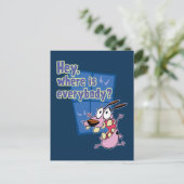 臆病な犬の勇気 |皆さんはどこにいるの? ポストカード (スタンド正面)