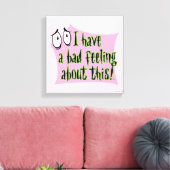 臆病な犬の勇気 |私は悪感じい… キャンバスプリント (インサイチュ (リビング))