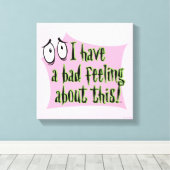 臆病な犬の勇気 |私は悪感じい… キャンバスプリント (インサイチュ (ウッドフロア))