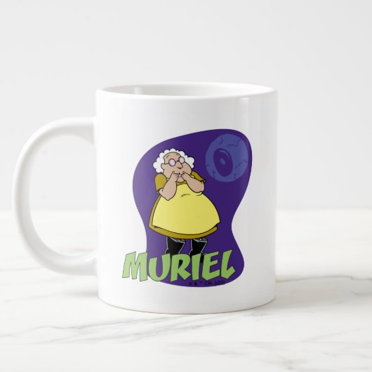 臆病な犬の勇気 | Muriel Graphic ジャンボコーヒーマグカップ (左)