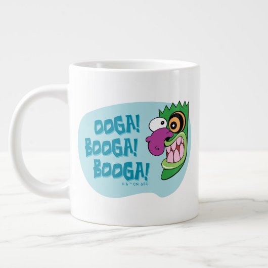 臆病な犬の勇気 | Ooga Booga Booga! ジャンボコーヒーマグカップ (左)