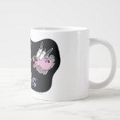 臆病な犬を勇気づける |不気味な物が起こる ジャンボコーヒーマグカップ (右)