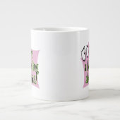 臆病な犬を勇気づける |悪感じい… ジャンボコーヒーマグカップ (正面)