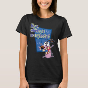 臆病な犬を勇気づける 皆は? Tシャツ