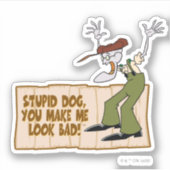 臆病な犬を勇気づける |見た目が悪い! シール (正面)