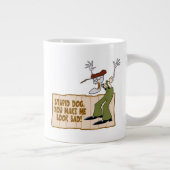 臆病な犬を勇気づける |見た目が悪い! ジャンボコーヒーマグカップ (右)