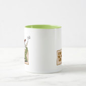 臆病な犬を勇気づける |見た目が悪い! マグカップ (中央)