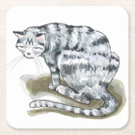 臆病コースター(2) スクエアペーパーコースター