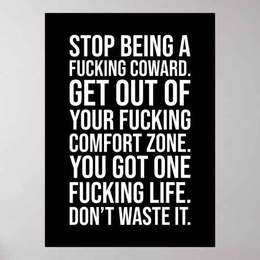 臆病ストップである ポスター (正面)