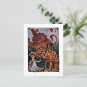 臆病ライオンとトラのドロシー ポストカード (スタンド正面)