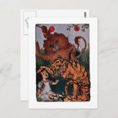 臆病ライオンとトラのドロシー ポストカード (正面/裏面)