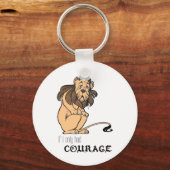 臆病ライオン:「もし勇気しか持たなかった」 キーホルダー (正面)