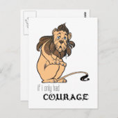 臆病ライオン:「もし勇気しか持たなかった」 ポストカード (正面/裏面)