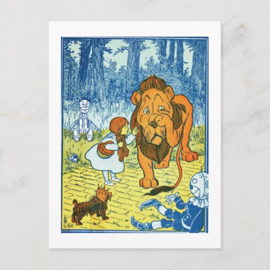 臆病ライオン ポストカード (正面)