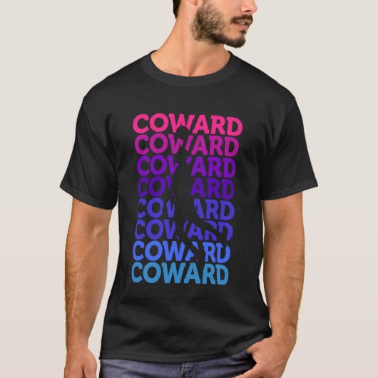 臆病者バスケットボールファン Tシャツ (正面)
