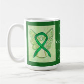 臓器および組織の提供認識度リボンマグカップ コーヒーマグカップ (左)