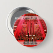 臓器は永遠に!クライストチャーチタウンホールボタン 缶バッジ (正面&裏面)