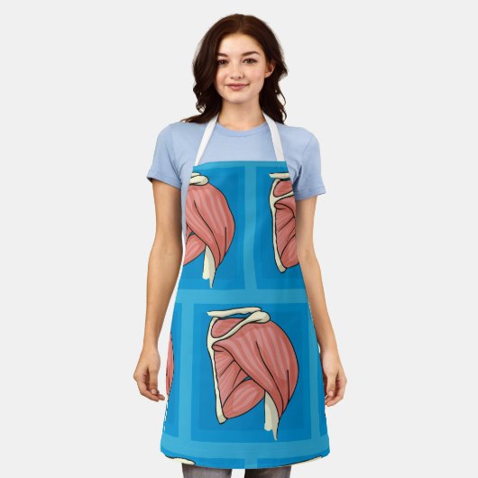 臓器イラストレーション エプロン (着用した状態)