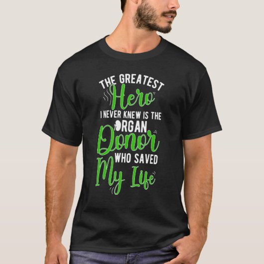 臓器供与体新規腎臓移植回復腎臓 Tシャツ (正面)