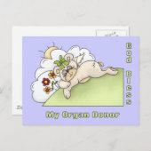 臓器供感謝してい給者 ポストカード (正面/裏面)