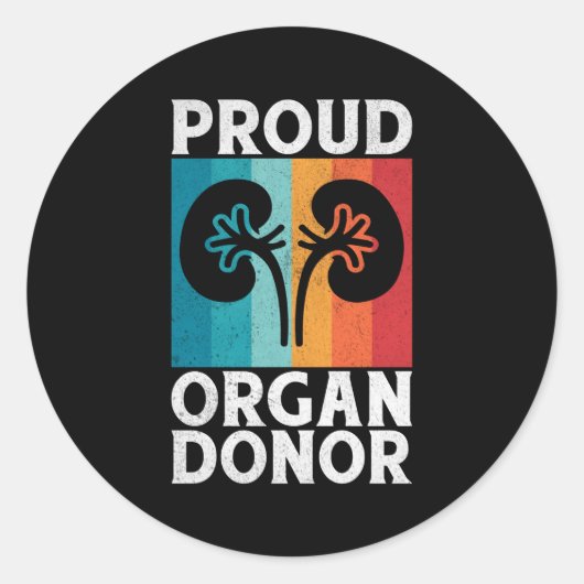 臓器供誇りを持った給者 ラウンドシール (正面)