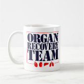 臓器回復チーム臓器調達の移植 コーヒーマグカップ (左)
