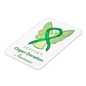 臓器寄贈グリーン認識度リボン磁石 マグネット (左側)