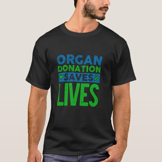 臓器寄贈救生活国家寄贈ライフ法 Tシャツ (正面)