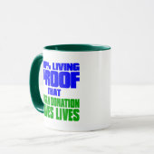 臓器提供が生きている100%の生救活証明 マグカップ (正面左)