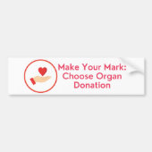 臓器提供バンパーステッカー バンパーステッカー (正面)
