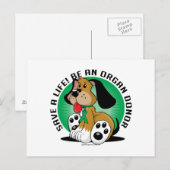 臓器提供犬 ポストカード (正面/裏面)