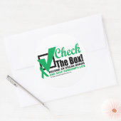 臓器提供者が箱をチェック ラウンドシール (封筒)