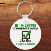 臓器提供者であることを確認する3 キーホルダー (正面)