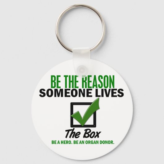 臓器提供者であることを確認する4 キーホルダー (正面)