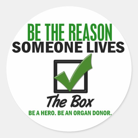 臓器提供者であることを確認する4 ラウンドシール (正面)