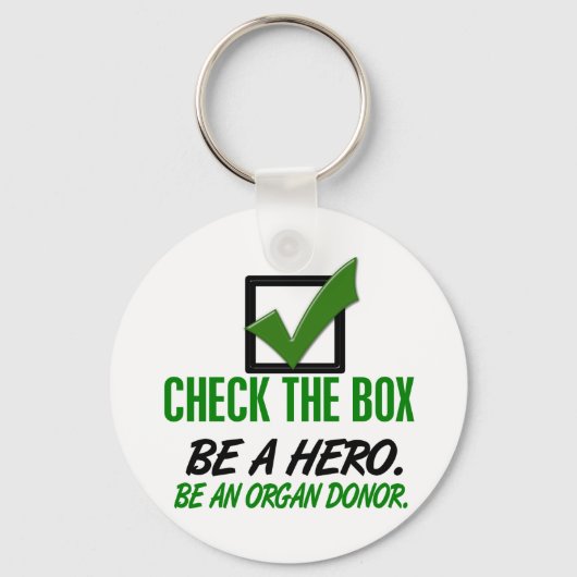 臓器提供者であることを確認1 キーホルダー (正面)