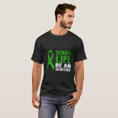臓器提供者として命を寄付する Tシャツ (正面フル)