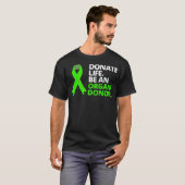 臓器提供者として命を寄付する Tシャツ (正面フル)
