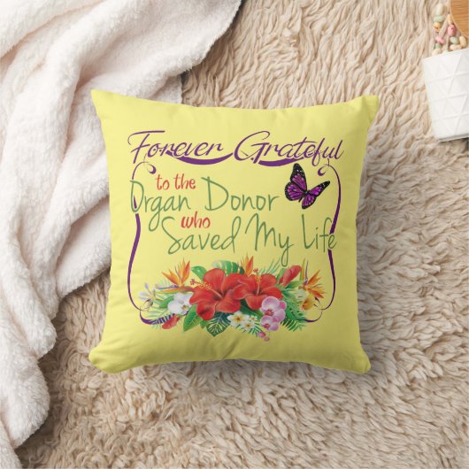 臓器提供者に対してドナー認識度に永遠に感謝する クッション (ブランケット)