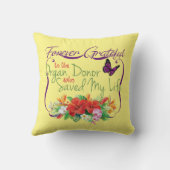 臓器提供者に対してドナー認識度に永遠に感謝する クッション (裏面)